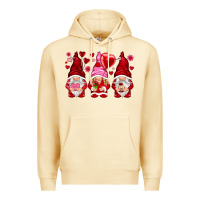 Pina Colada valentines day gnomies with heart balloon Premium Hoodie - NancyCooperArtShop