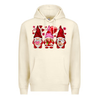 Sandshell valentines day gnomies with heart balloon Premium Hoodie - NancyCooperArtShop