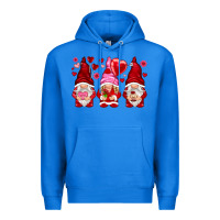 True Royal valentines day gnomies with heart balloon Premium Hoodie - NancyCooperArtShop