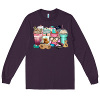 Plum small business coffee cups Long Sleeve Tee - Zillion Design Studio
