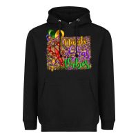 Black mardi gras vibes crawfish mask and fleur de lis Heavyweight Hoodie - Artiststas