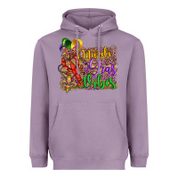 Lavender mardi gras vibes crawfish mask and fleur de lis Heavyweight Hoodie - Artiststas