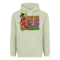 Matcha mardi gras vibes crawfish mask and fleur de lis Heavyweight Hoodie - Artiststas
