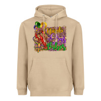 Mushroom mardi gras vibes crawfish mask and fleur de lis Heavyweight Hoodie - Artiststas