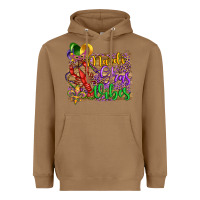 Toasted Coconut mardi gras vibes crawfish mask and fleur de lis Heavyweight Hoodie - Artiststas