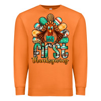Carrot my first thanksgiving turkey Premium Sweatshirt - Jasminsmagicworld