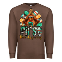 Chestnut my first thanksgiving turkey Premium Sweatshirt - Jasminsmagicworld