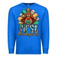 True Royal my first thanksgiving turkey Premium Sweatshirt - Jasminsmagicworld