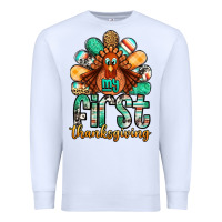 White my first thanksgiving turkey Premium Sweatshirt - Jasminsmagicworld