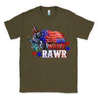 Army Green Red white rawr 4th of july Classic Tee - CowGirlArtShop