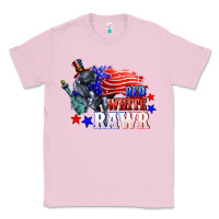 Bubblegum Pink Red white rawr 4th of july Classic Tee - CowGirlArtShop