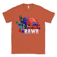 Copper Red white rawr 4th of july Classic Tee - CowGirlArtShop