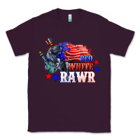 Plum Red white rawr 4th of july Classic Tee - CowGirlArtShop