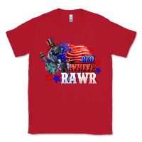 Red Red white rawr 4th of july Classic Tee - CowGirlArtShop