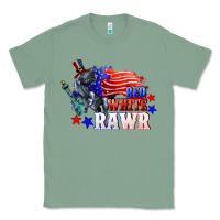 Sage Red white rawr 4th of july Classic Tee - CowGirlArtShop