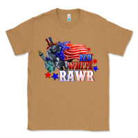 Toasted Coconut Red white rawr 4th of july Classic Tee - CowGirlArtShop
