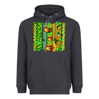 Smoke st patricks gnomes and cloves with leopard  brushstrokes Heavyweight Hoodie - Artiststas