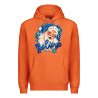Carrot believe winter christmas santa claus Premium Hoodie - MaliasSmallBusiness