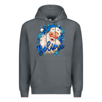 Rock believe winter christmas santa claus Premium Hoodie - MaliasSmallBusiness