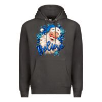Smoke believe winter christmas santa claus Premium Hoodie - MaliasSmallBusiness