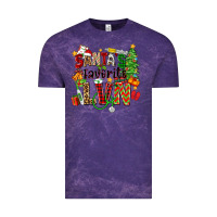 Cloud Purple santa's favorite lvn Vintage Tee - Zillion Design Studio