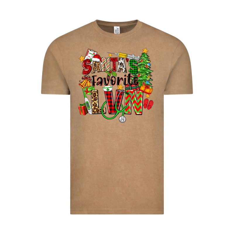 Santa's Favorite Lvn Vintage Tee by Zillion Design Studio | Teevron