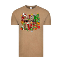 Vintage Coffee santa's favorite lvn Vintage Tee - Zillion Design Studio