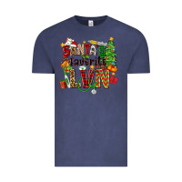Vintage Denim santa's favorite lvn Vintage Tee - Zillion Design Studio