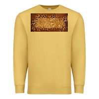 Antique Gold wooden leopard glitter  license plate template Premium Sweatshirt - BarkalooDesign
