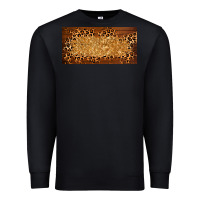 Black wooden leopard glitter  license plate template Premium Sweatshirt - BarkalooDesign