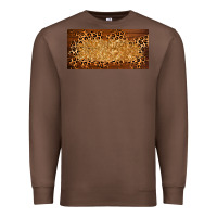 Chestnut wooden leopard glitter  license plate template Premium Sweatshirt - BarkalooDesign