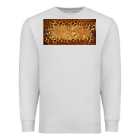 Dove Grey wooden leopard glitter  license plate template Premium Sweatshirt - BarkalooDesign