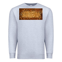 Heather Grey wooden leopard glitter  license plate template Premium Sweatshirt - BarkalooDesign