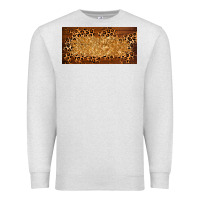 Oatmeal Heather wooden leopard glitter  license plate template Premium Sweatshirt - BarkalooDesign