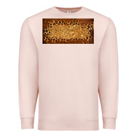 Pale Pink wooden leopard glitter  license plate template Premium Sweatshirt - BarkalooDesign