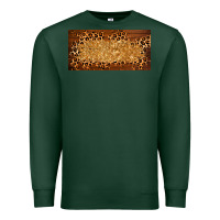 Sports Green wooden leopard glitter  license plate template Premium Sweatshirt - BarkalooDesign
