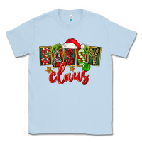 Dusty Blue christmas sassy claus Classic Tee - FaDigitalArtStudio