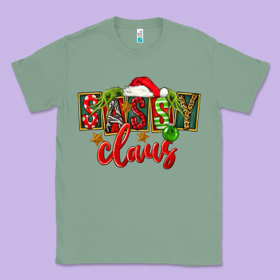 Christmas Sassy Claus Classic Tee Designed By Fadigitalartstudio