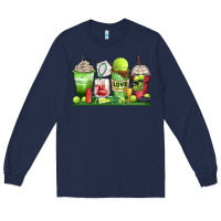 Navy tennis coffee cups Long Sleeve Tee - Zillion Design Studio