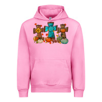 Fuchsia Pink fall tree cross Urban Hoodie - BundleAndBundleShop