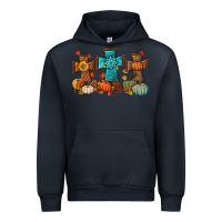 Navy fall tree cross Urban Hoodie - BundleAndBundleShop