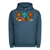 Pigment Midnight Navy fall tree cross Urban Hoodie - BundleAndBundleShop