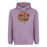 Lavender serape leopard patch Heavyweight Hoodie - AdoDesignShop