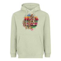 Matcha serape leopard patch Heavyweight Hoodie - AdoDesignShop
