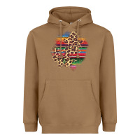 Toasted Coconut serape leopard patch Heavyweight Hoodie - AdoDesignShop