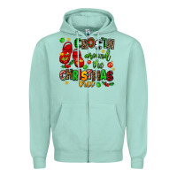 Seafoam Croc'in around the christmas tree Zipper Hoodie - AdoDesignShop