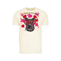 Vintage Arctic Valentine's day  pitbull Vintage Tee - RanaPortraitStore