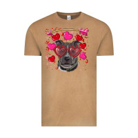 Vintage Camel Valentine's day  pitbull Vintage Tee - RanaPortraitStore