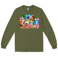 Army Green travel coffee cups Long Sleeve Tee - Zillion Design Studio