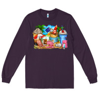 Plum travel coffee cups Long Sleeve Tee - Zillion Design Studio